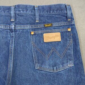 Wrangler Jeans Men's 36x34 Fits 34x33 Blue 936DEN Cowboy Cut Slim Fit Western